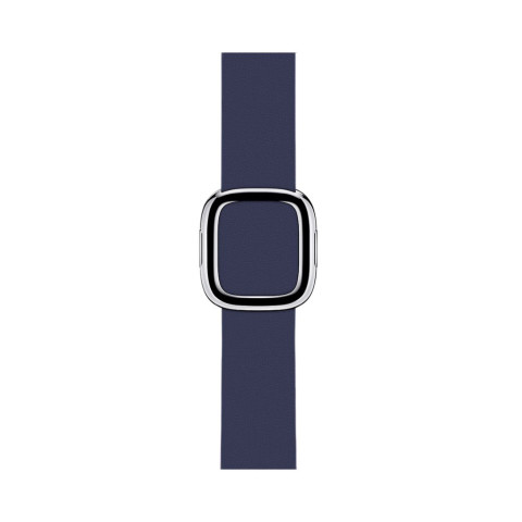 Кожаный ремешок Modern Buckle Leather для Apple Watch 38/40/41mm Silver/Midnight blue